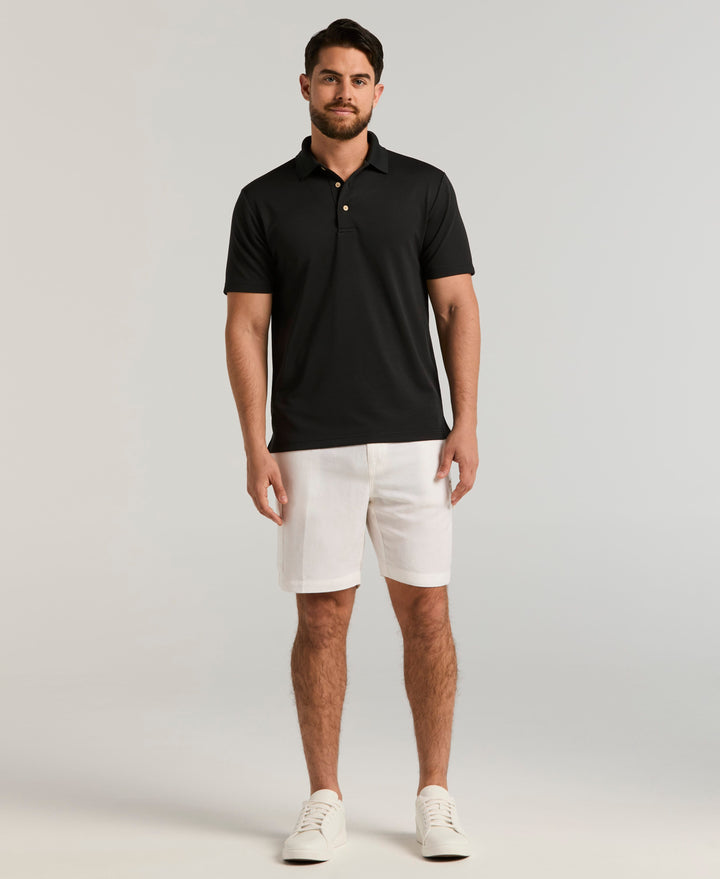 Linen Blend 8" Cargo Short (Brilliant White) 