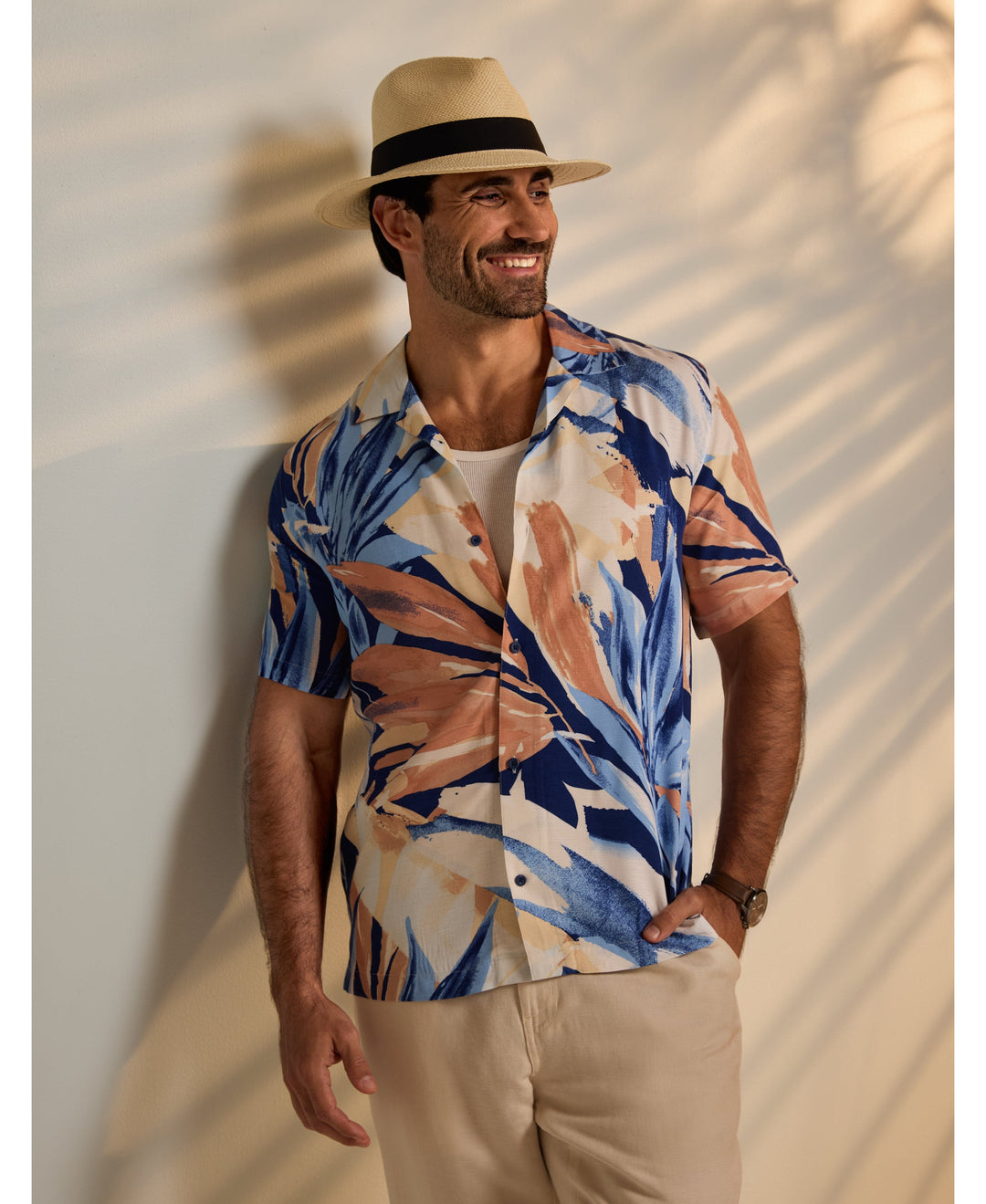 Abstract Print Shirt-Casual Shirts-Cubavera