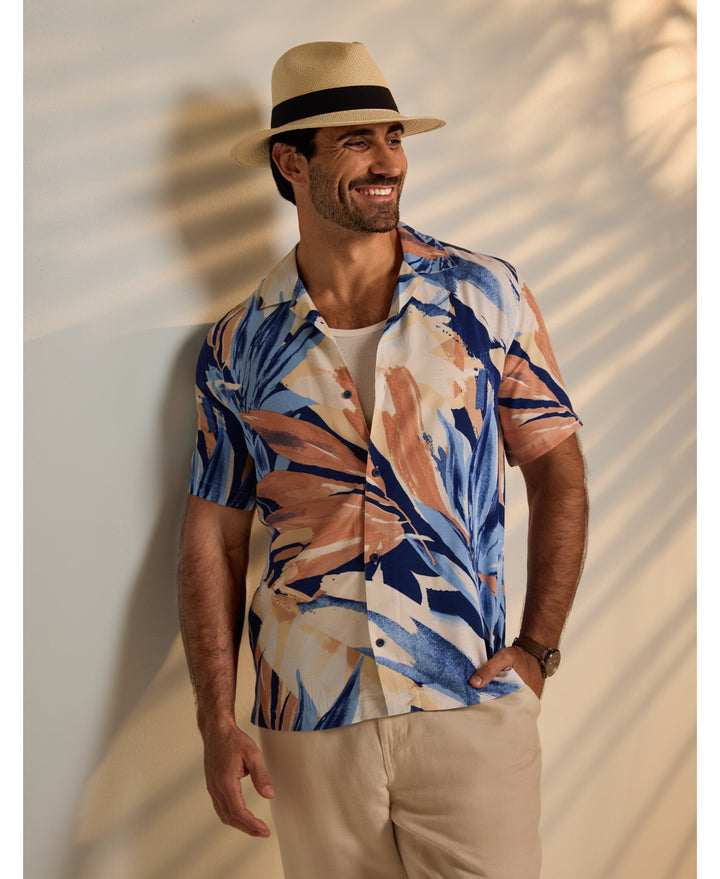 Abstract Print Shirt-Casual Shirts-Cubavera