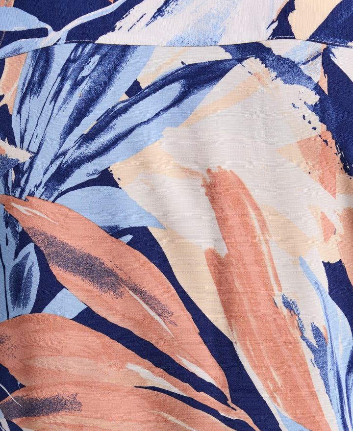 Viscose Textured Abstract Print Shirt (Bellwether Bl) 