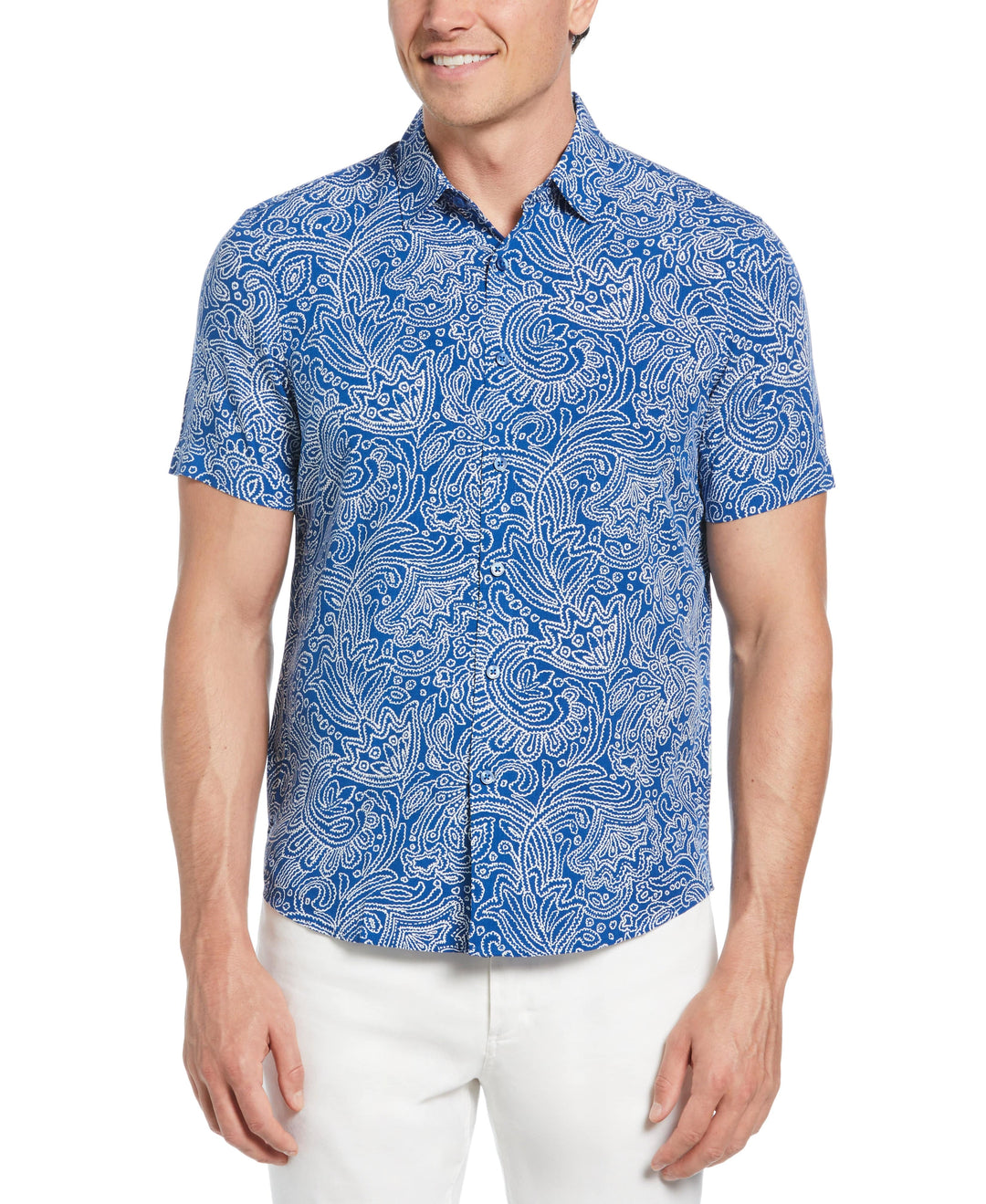 All-Over Paisley Print Shirt (Limoges) 
