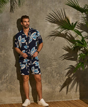 All-Over Tropical Print Shirt-Casual Shirts-Cubavera