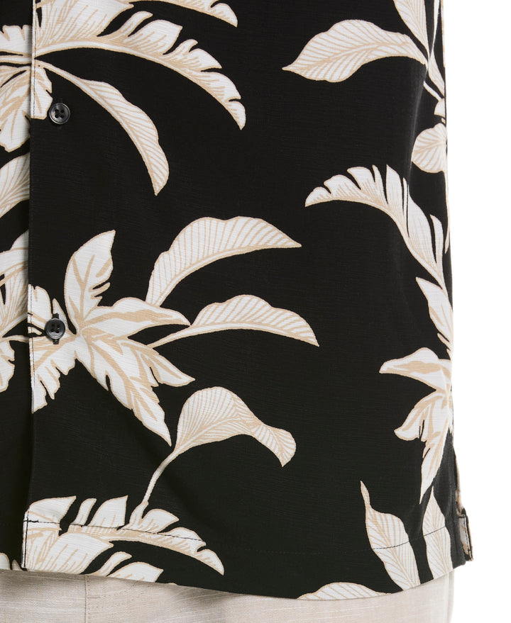 Tropical Print Shirt (Jet Black) 