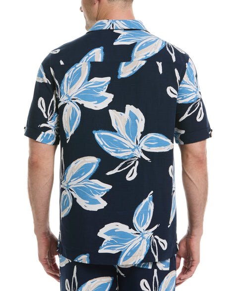 All-Over Tropical Print Shirt (Dress Blues) 