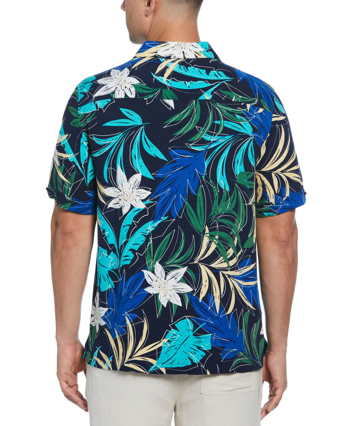 All-over Tropical Print Shirt (Dress Blues) 
