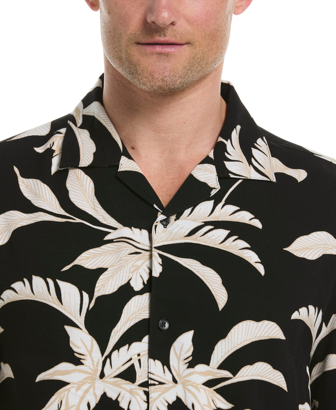 Tropical Print Shirt (Jet Black) 