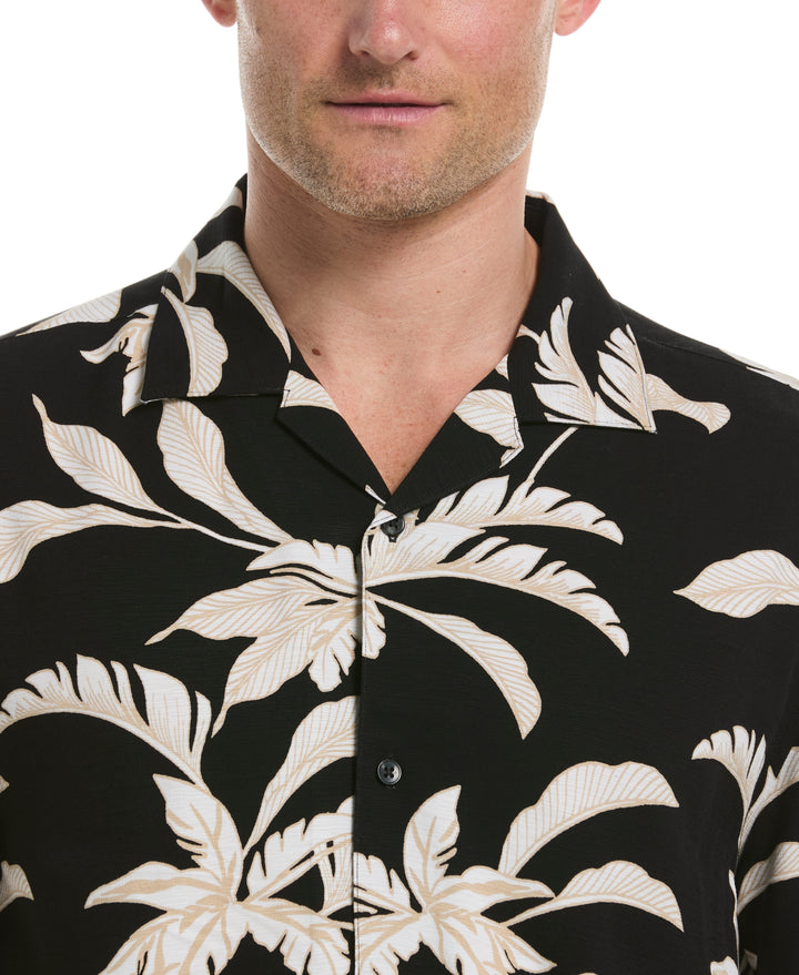 Tropical Print Shirt (Jet Black) 
