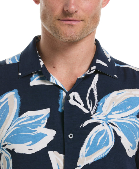 All-Over Tropical Print Shirt (Dress Blues) 