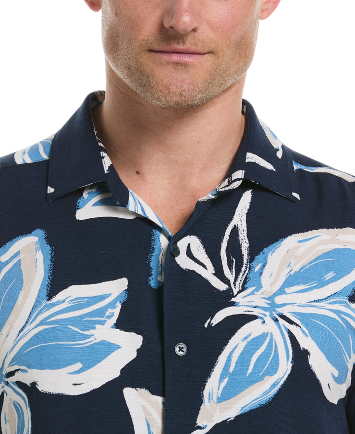 All-Over Tropical Print Shirt (Dress Blues) 
