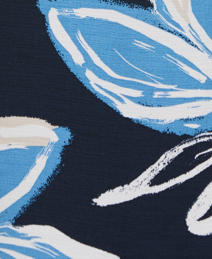 All-Over Tropical Print Shirt (Dress Blues) 
