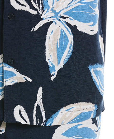 All-Over Tropical Print Shirt (Dress Blues) 