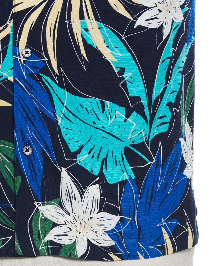 All-over Tropical Print Shirt (Dress Blues) 