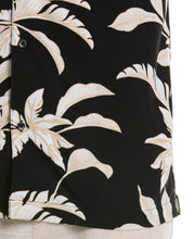 All-Over Tropical Print Shirt (Jet Black) 