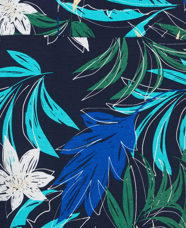 All-over Tropical Print Shirt (Dress Blues) 