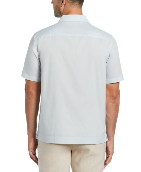 Authentic Embroidered Guayabera Shirt (Ballad Blue) 