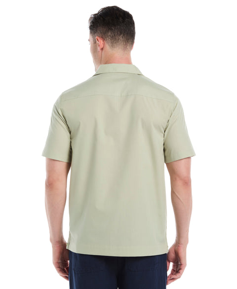 Camp Collar Guayabera Shirt (Reseda) 