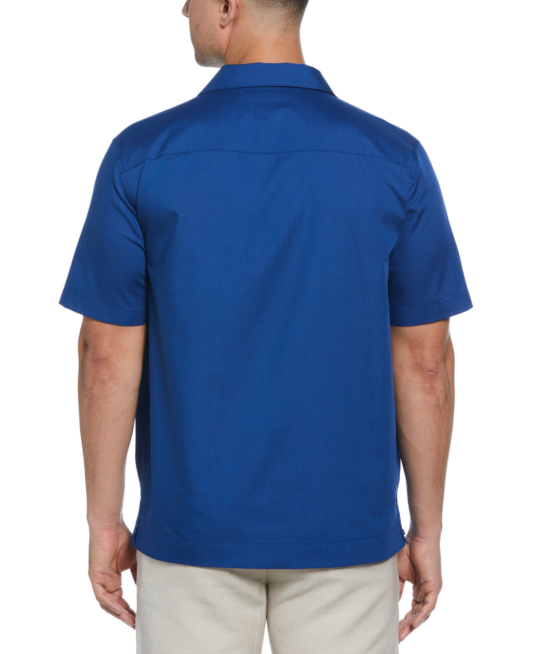 Camp Collar Guayabera Shirt (True Blue) 