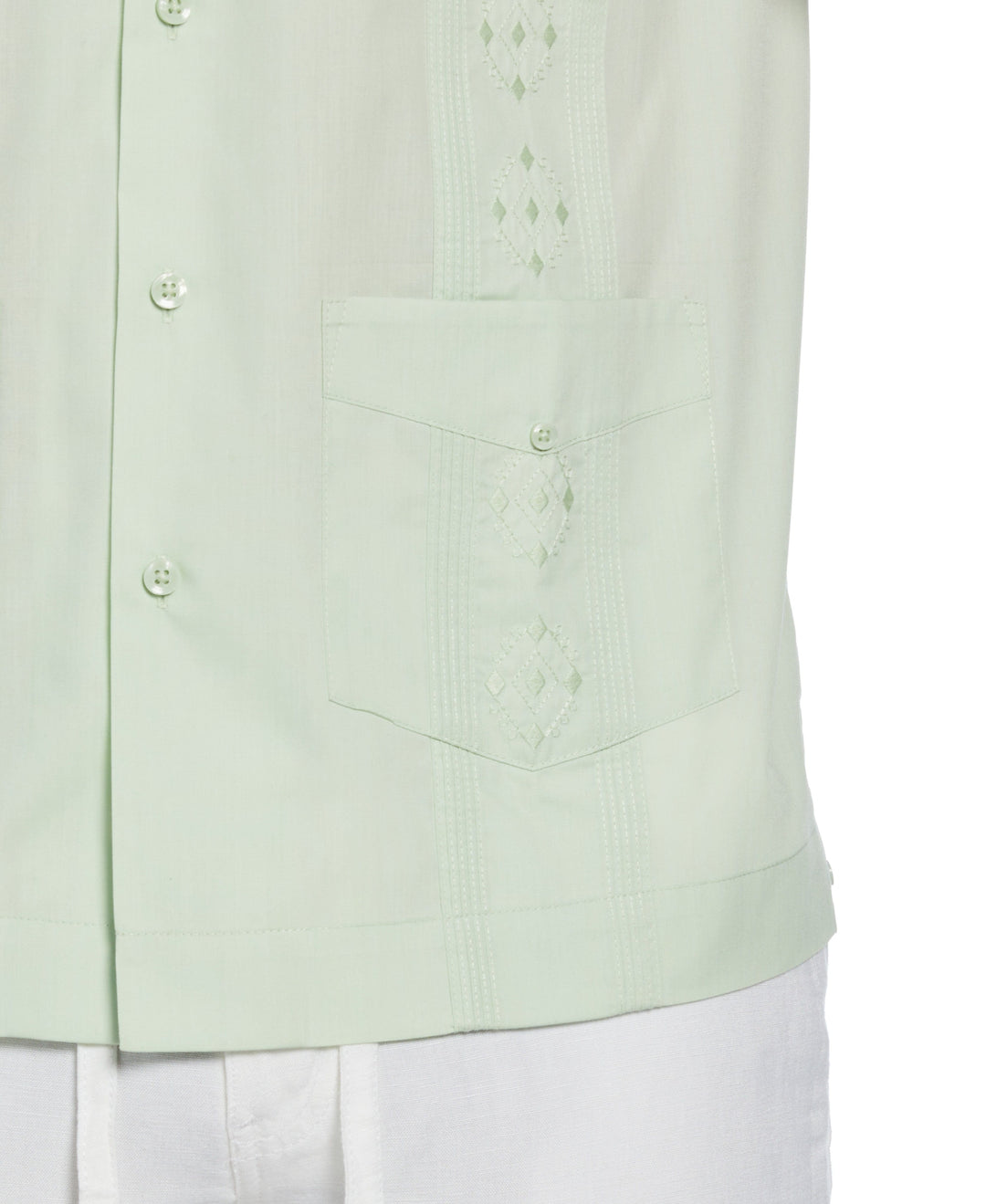Big & Tall Poplin Guayabera Shirt (Seacrest) 