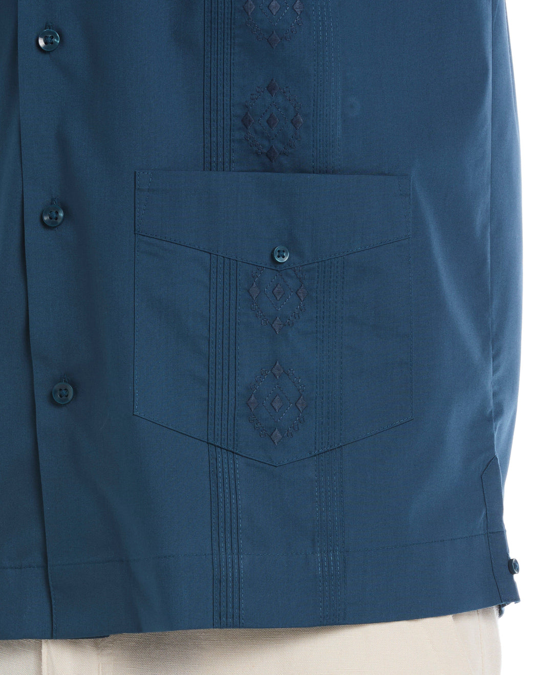 Big & Tall Poplin Guayabera Shirt (Deep Dive) 