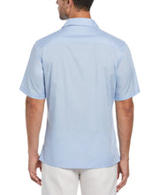 Embroidered Camp Collar Guayabera Shirt (Blue Bell) 
