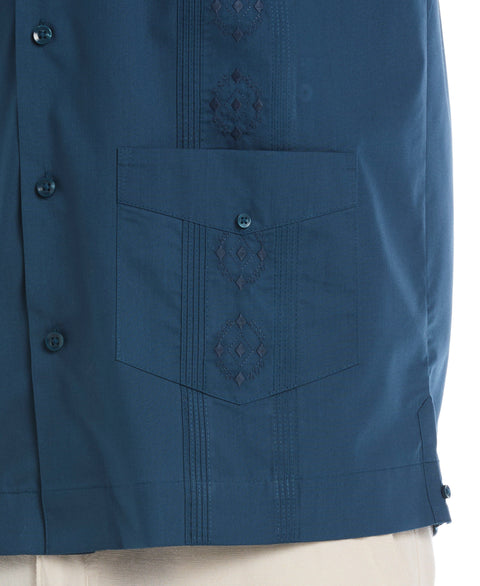 Camp Collar Guayabera Shirt (Deep Dive) 