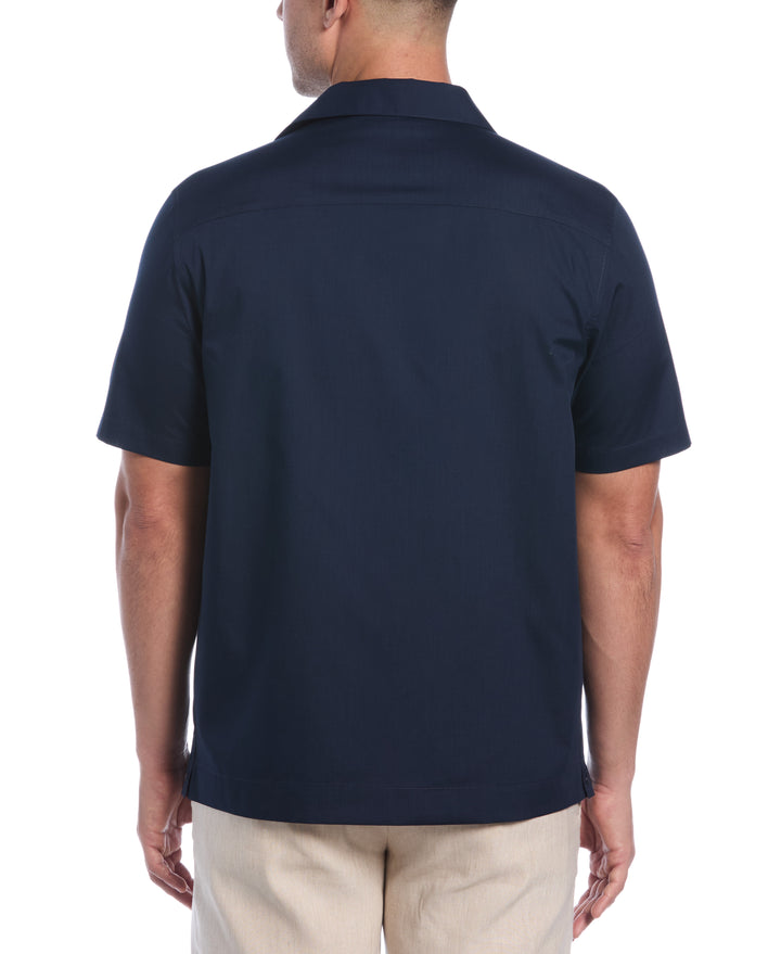 Camp Collar Guayabera Shirt (Dress Blues) 