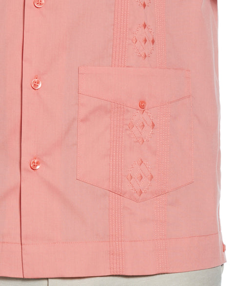 Authentic Embroidered Guayabera Shirt (Lantana) 