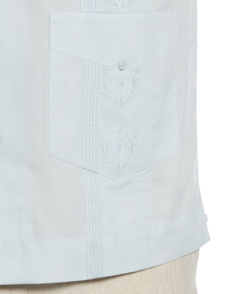 Authentic Embroidered Guayabera Shirt (Ballad Blue) 
