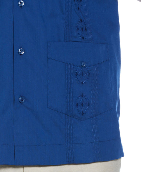Authentic Embroidered Guayabera Shirt (True Blue) 