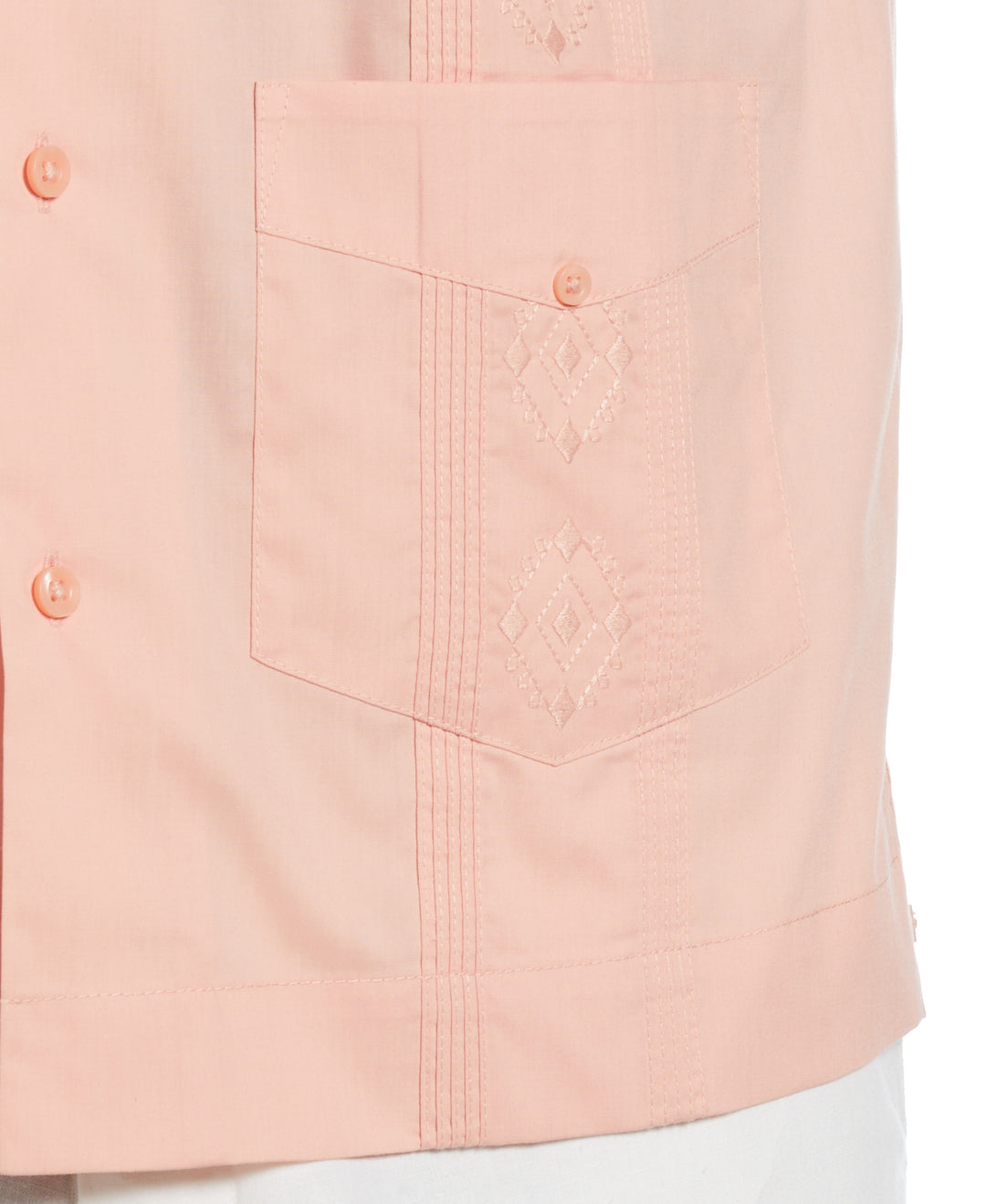 Camp Collar Guayabera Shirt (Coral Cloud) 