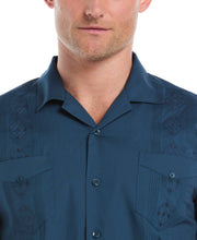 Camp Collar Guayabera Shirt (Deep Dive) 