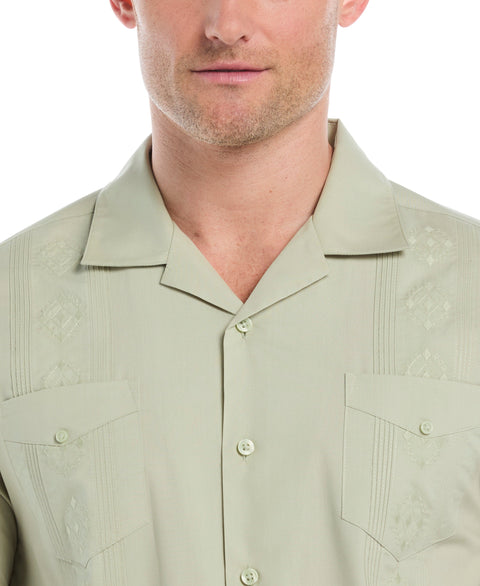 Camp Collar Guayabera Shirt (Reseda) 