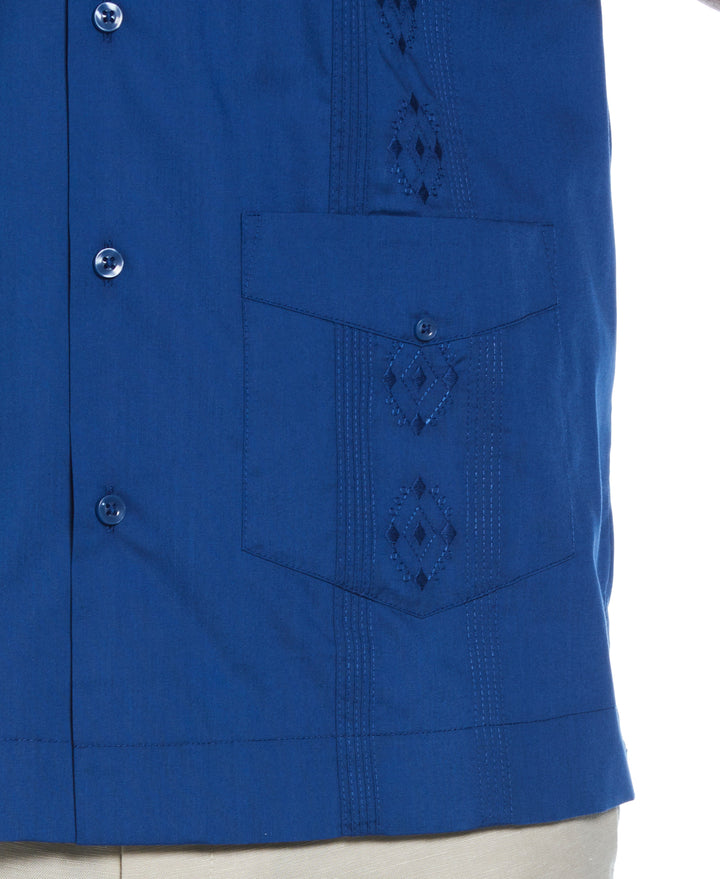 Camp Collar Guayabera Shirt (True Blue) 