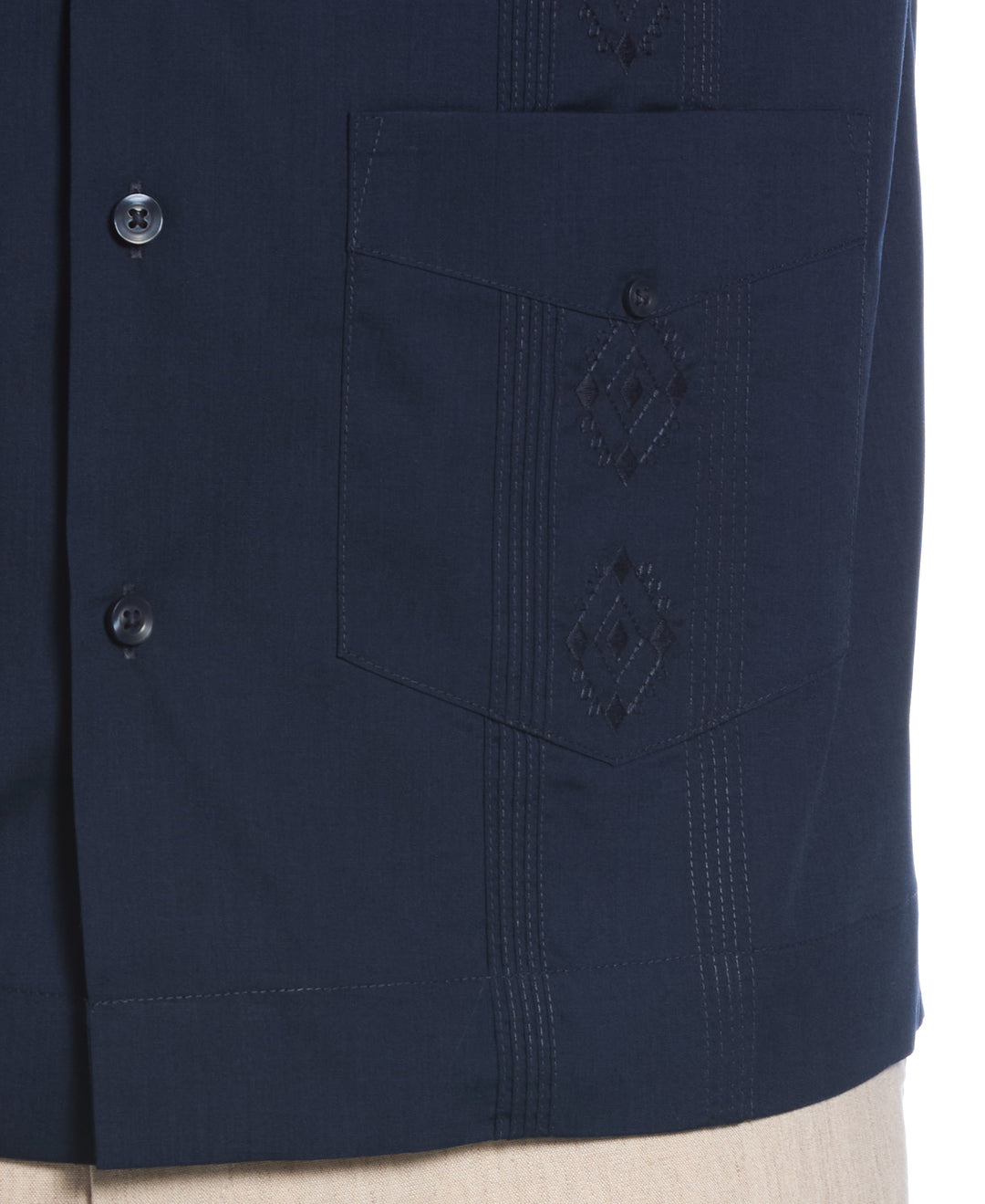 Camp Collar Guayabera Shirt (Dress Blues) 
