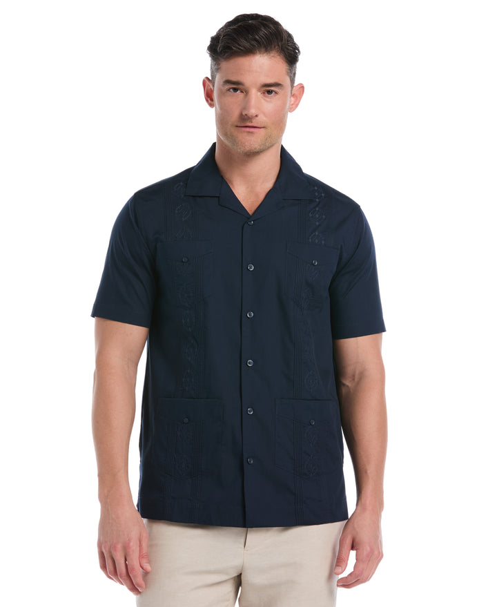 Camp Collar Guayabera Shirt (Dress Blues) 