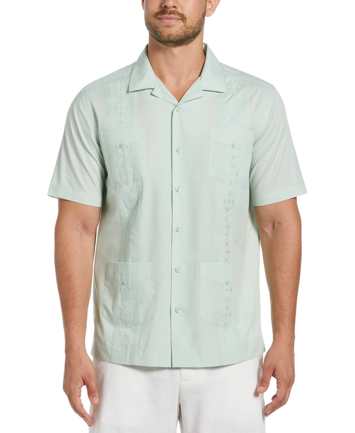 Camp Collar Guayabera Shirt (Surf Spray) 