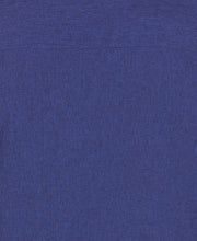 Big and Tall Geo Embroidered Panel Chambray Shirt (Skipper Blue) 