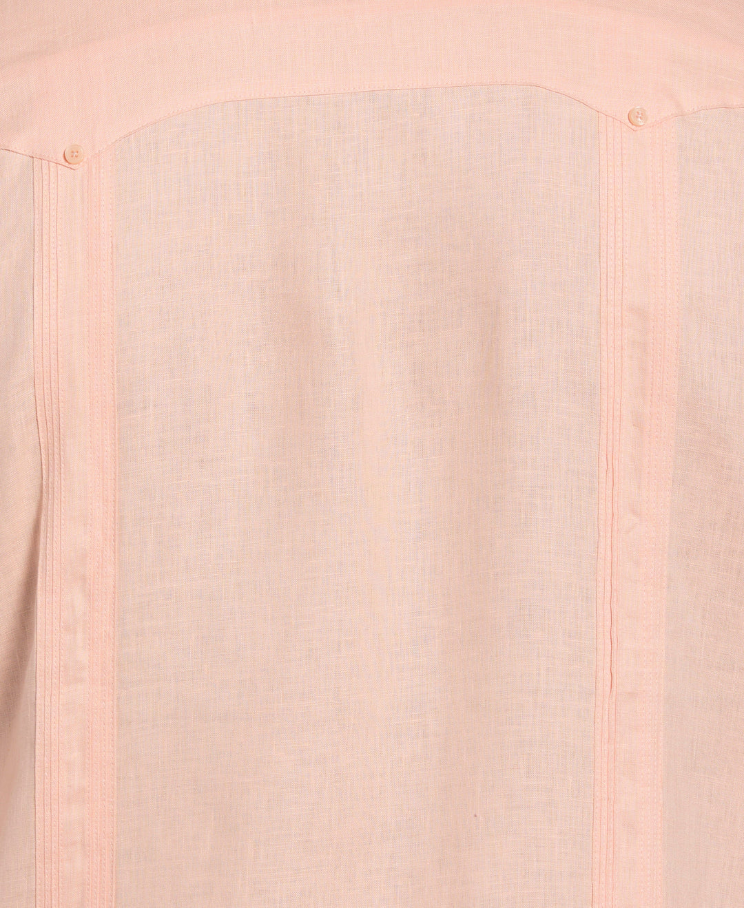 Big & Tall Linen Guayabera Shirt (Peach Parfait) 