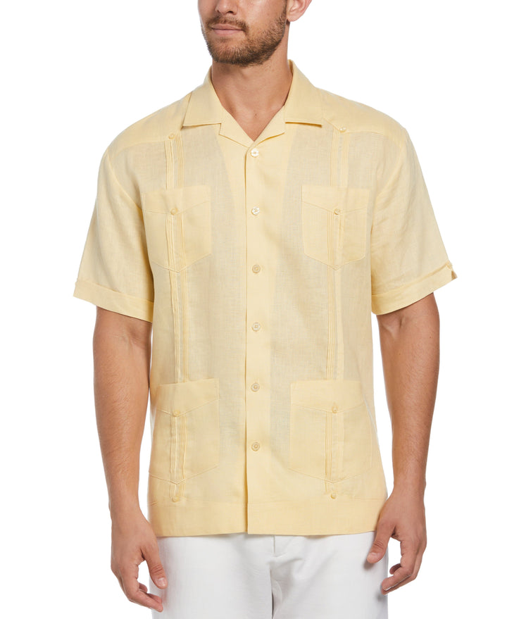 Linen Guayabera Shirt (Banana Crepe) 