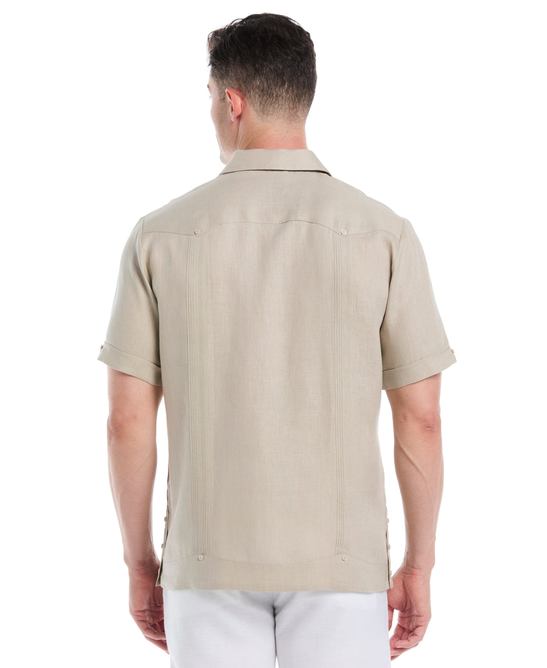 Linen Guayabera Shirt (Island Fossil) 