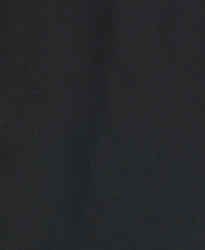 Linen Guayabera Shirt (Jet Black) 