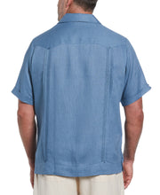Big & Tall 100% Linen Classic Guayabera Shirt - Short Sleeve (Captains Blue) 