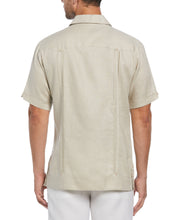 Big and Tall 100% Linen Short Sleeve 4 Pocket Guayabera (Natural Linen) 