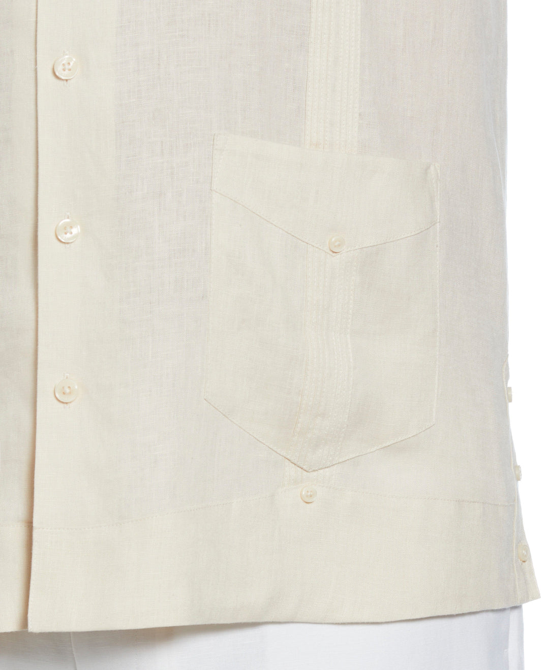 Linen Guayabera Shirt (Whitecap Gray) 