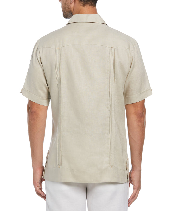 Linen Guayabera Shirt (Natural Linen) 