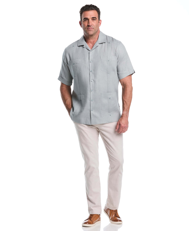 Linen Guayabera Shirt (Abyss) 