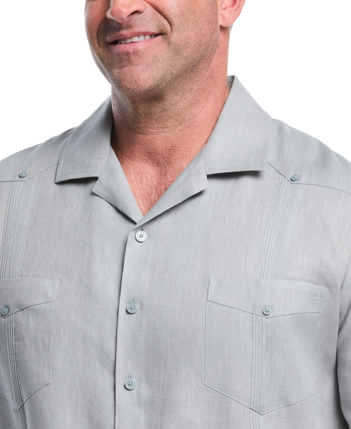 Linen Guayabera Shirt (Abyss) 