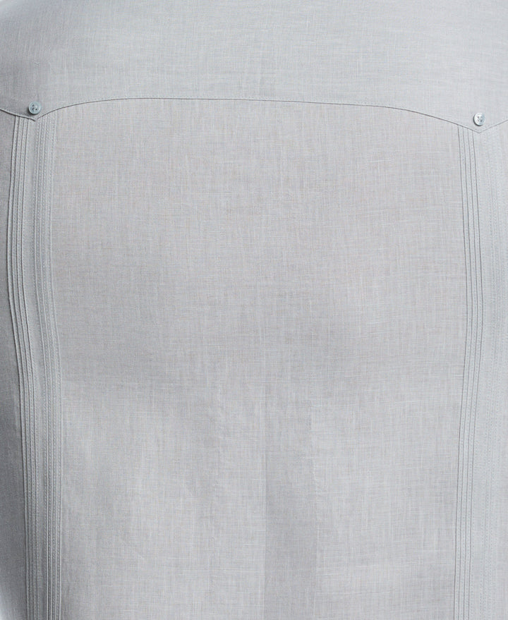 Linen Guayabera Shirt (Abyss) 