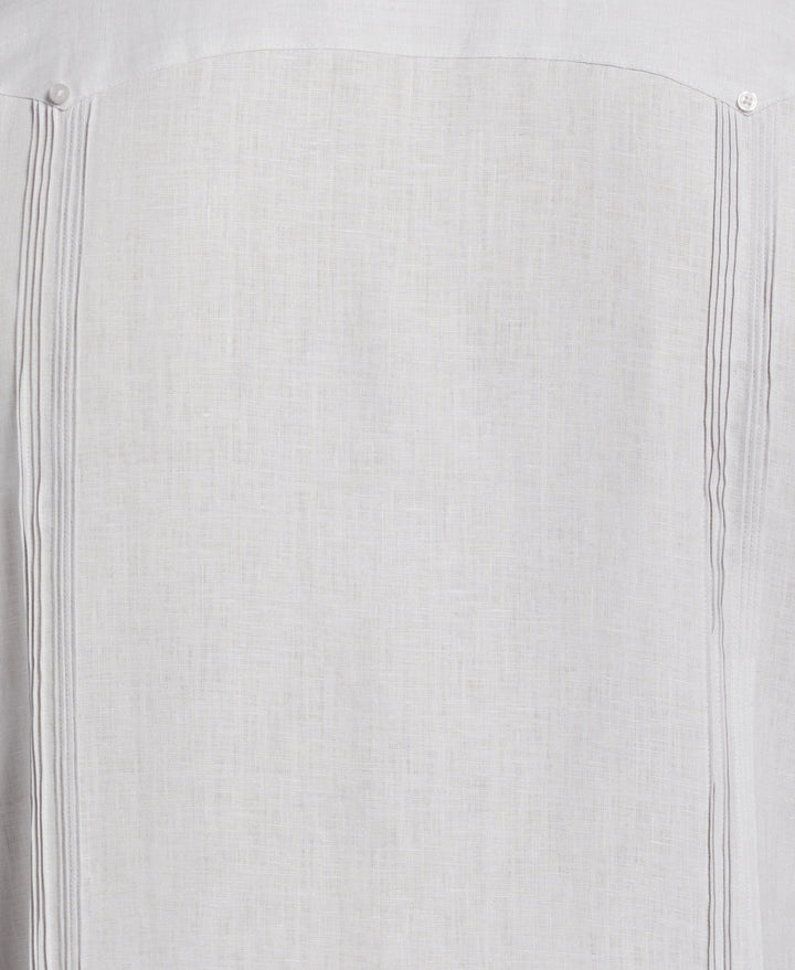 Linen Guayabera Shirt (Micro Chip) 