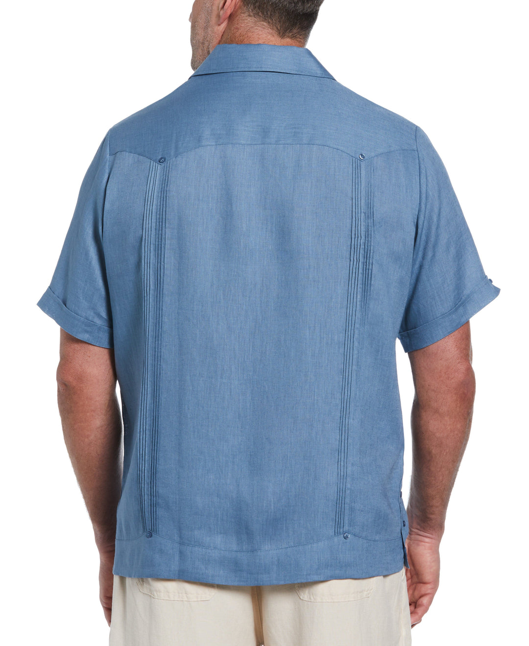 Linen Guayabera Shirt (Captains Blue) 